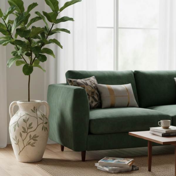 Large Ceramic Plant Vase for Living Room